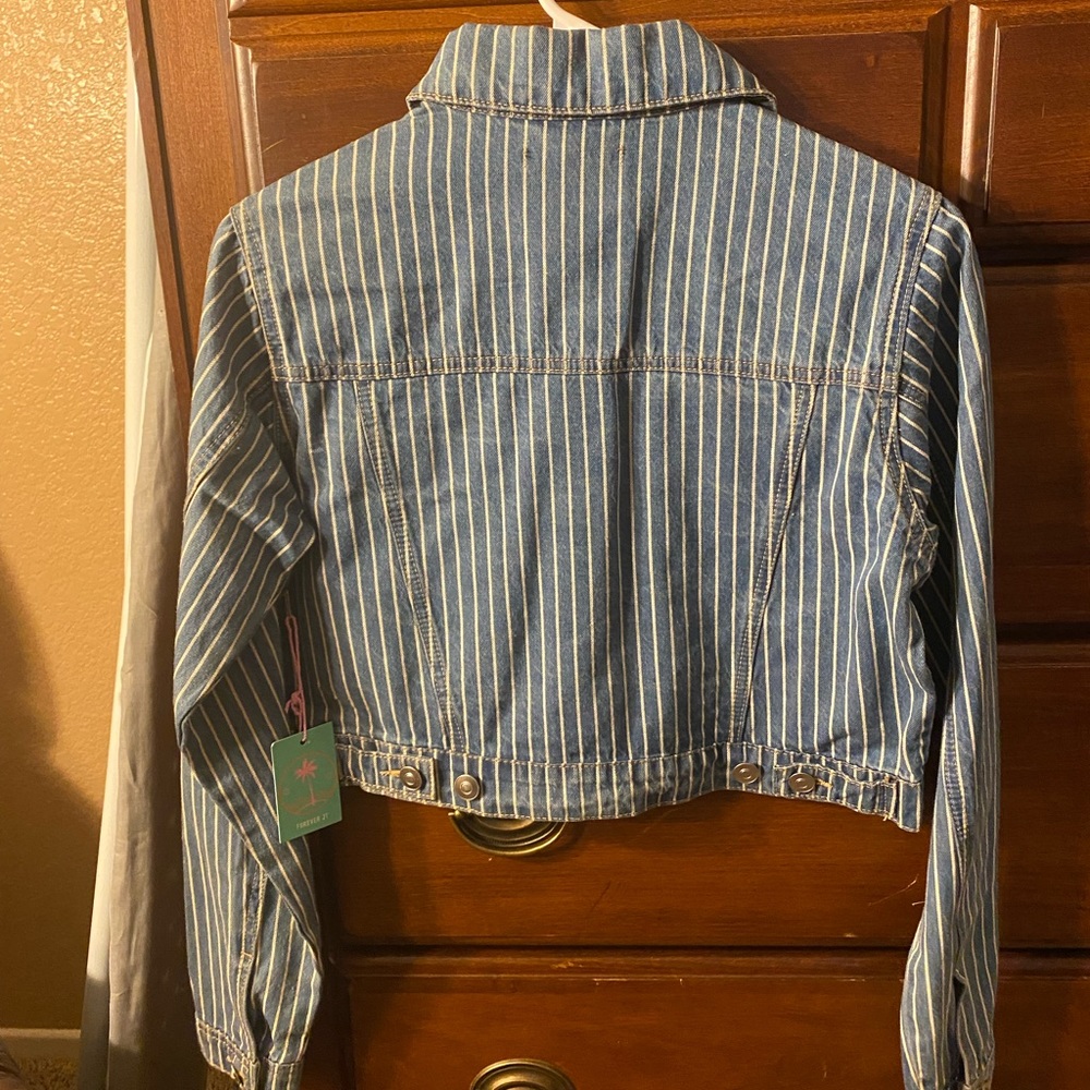 NET cropped denim jacket - Picture 4 of 4